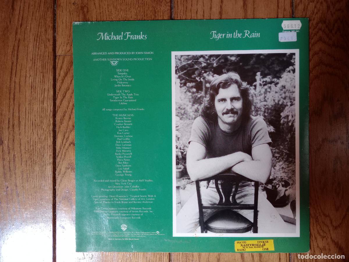 Discos de vinilo: Michael Franks - Tiger in the rain - Foto 2