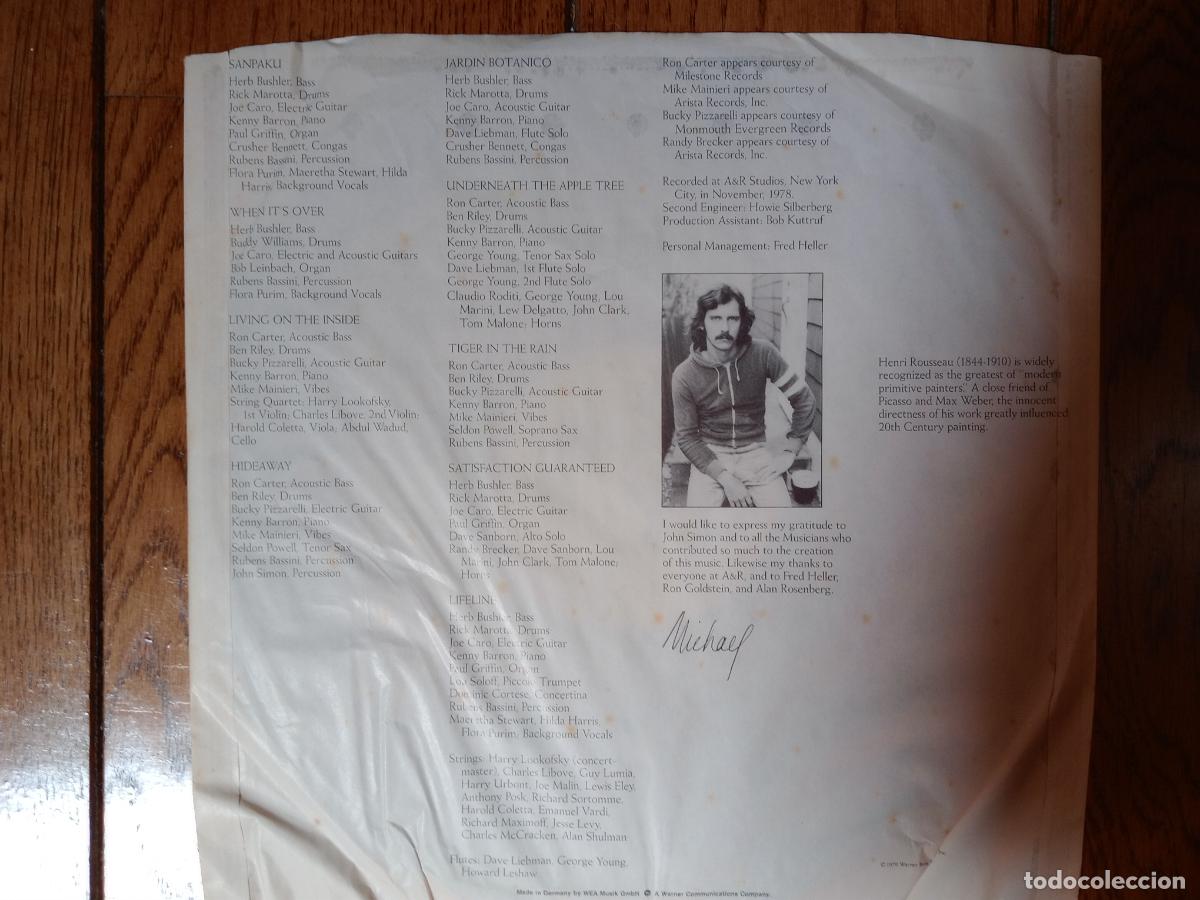 Discos de vinilo: Michael Franks - Tiger in the rain - Foto 4