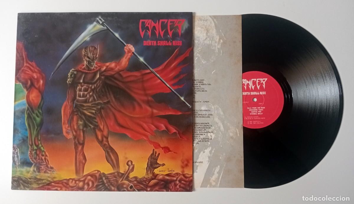 Discos de vinilo: LP CANCER - DEATH SHALL RISE - Foto 3