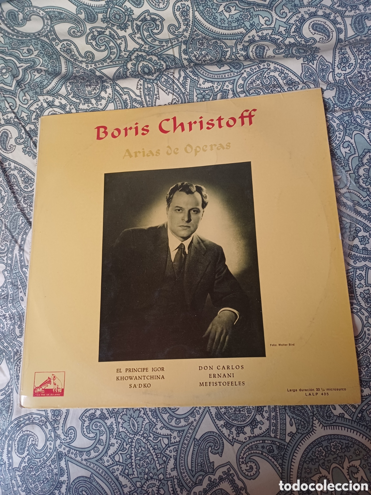Disques de vinyle: Boris Christoff Arias de operas Orquesta Filarmonia I Dobrowen El principe Igor Khowantchina Sadko
