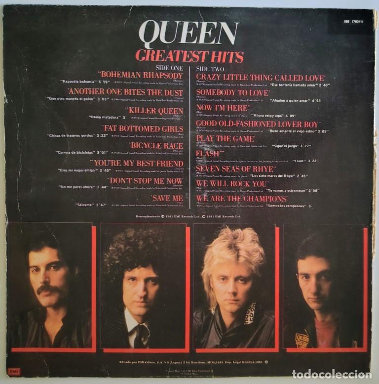 Discos de vinilo: Queen. Greatest Hits. Emi-Odeon, Spain 1981 solo cubierta - Foto 2