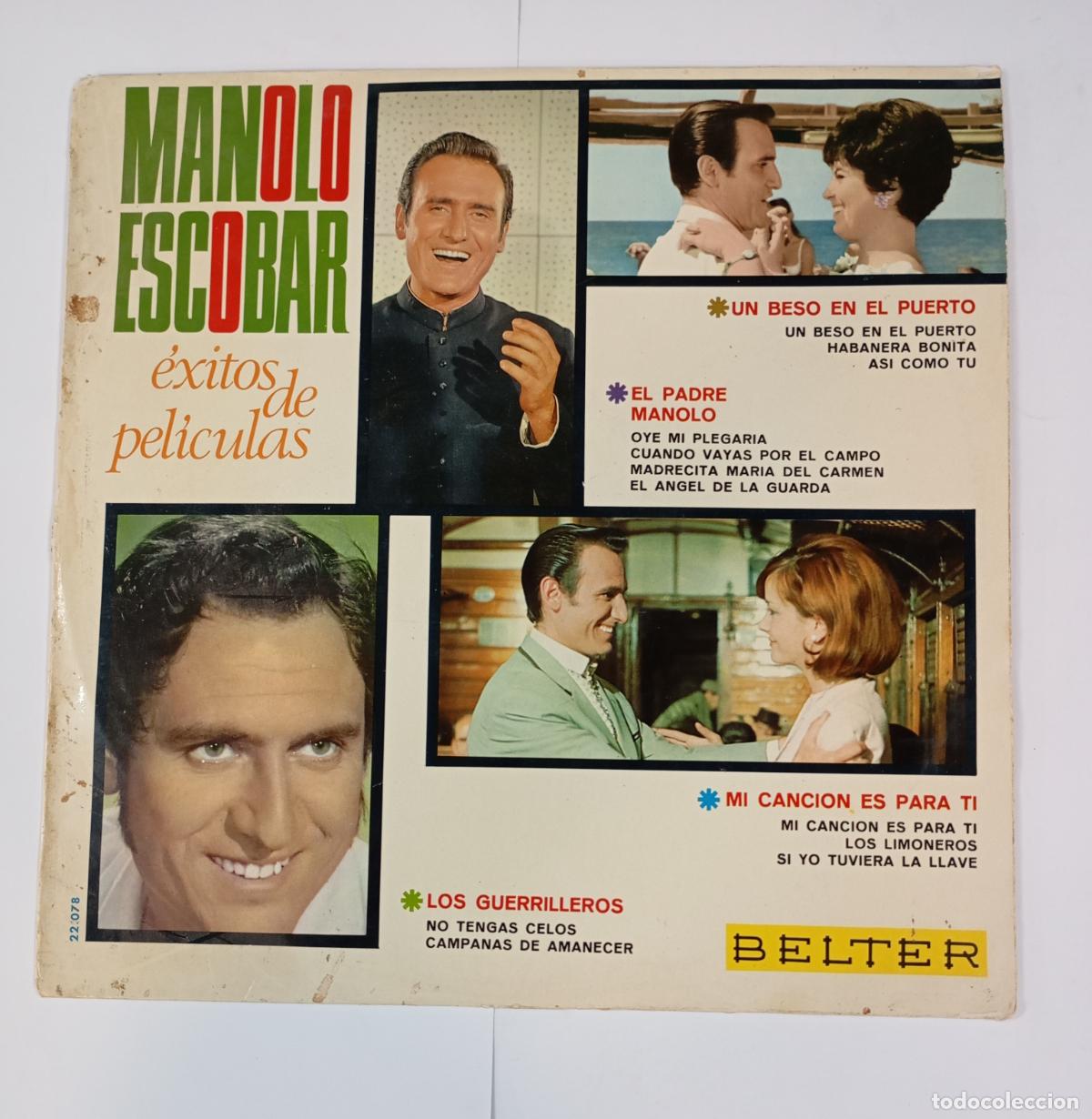 Discos de vinilo: Manolo Escobar. &Eacute;xitos de pel&iacute;culas. LP. TDKLP6 - Foto 1