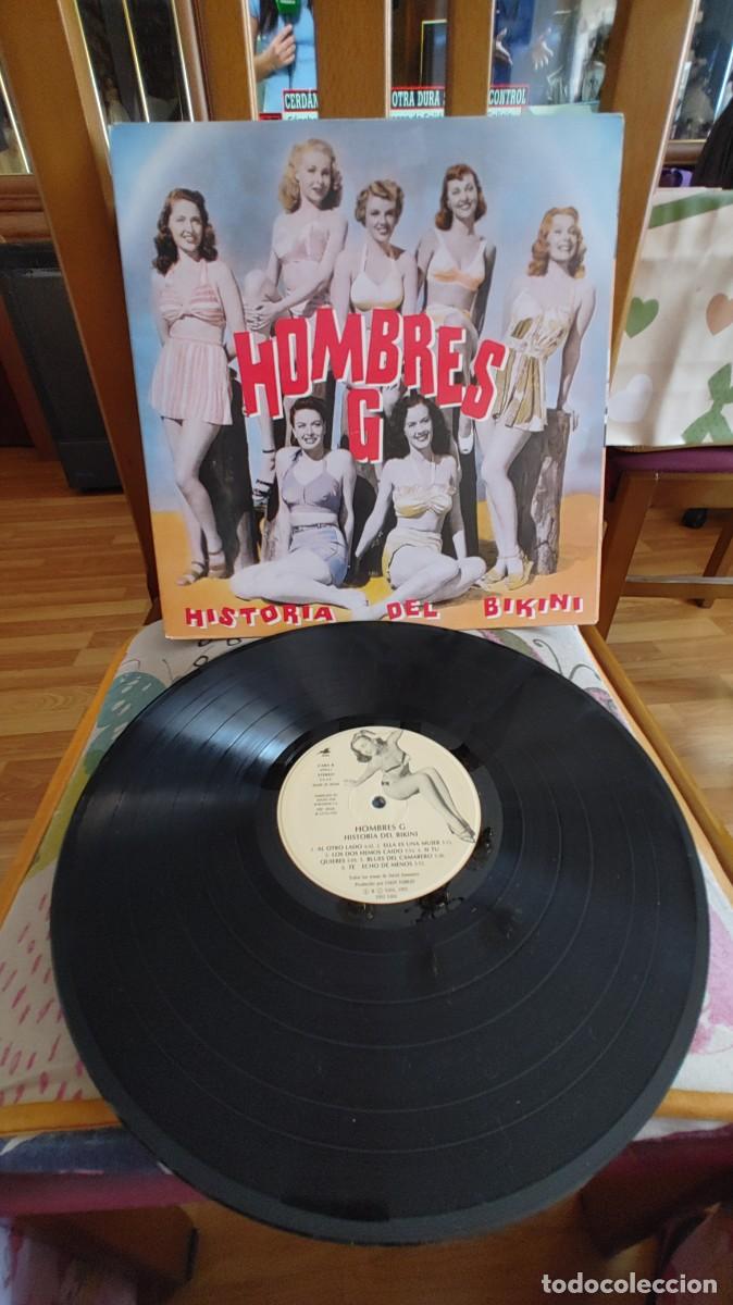 Discos de vinilo: HOMBRES G-LP HISTORIA DEL BIKINI-GATEFOLD - Foto 1