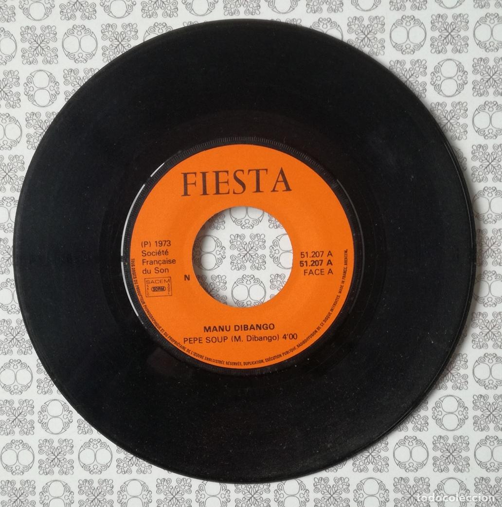 Discos de vinilo: Disco vinilo single: Fiesta. Manu Dibango - Foto 1