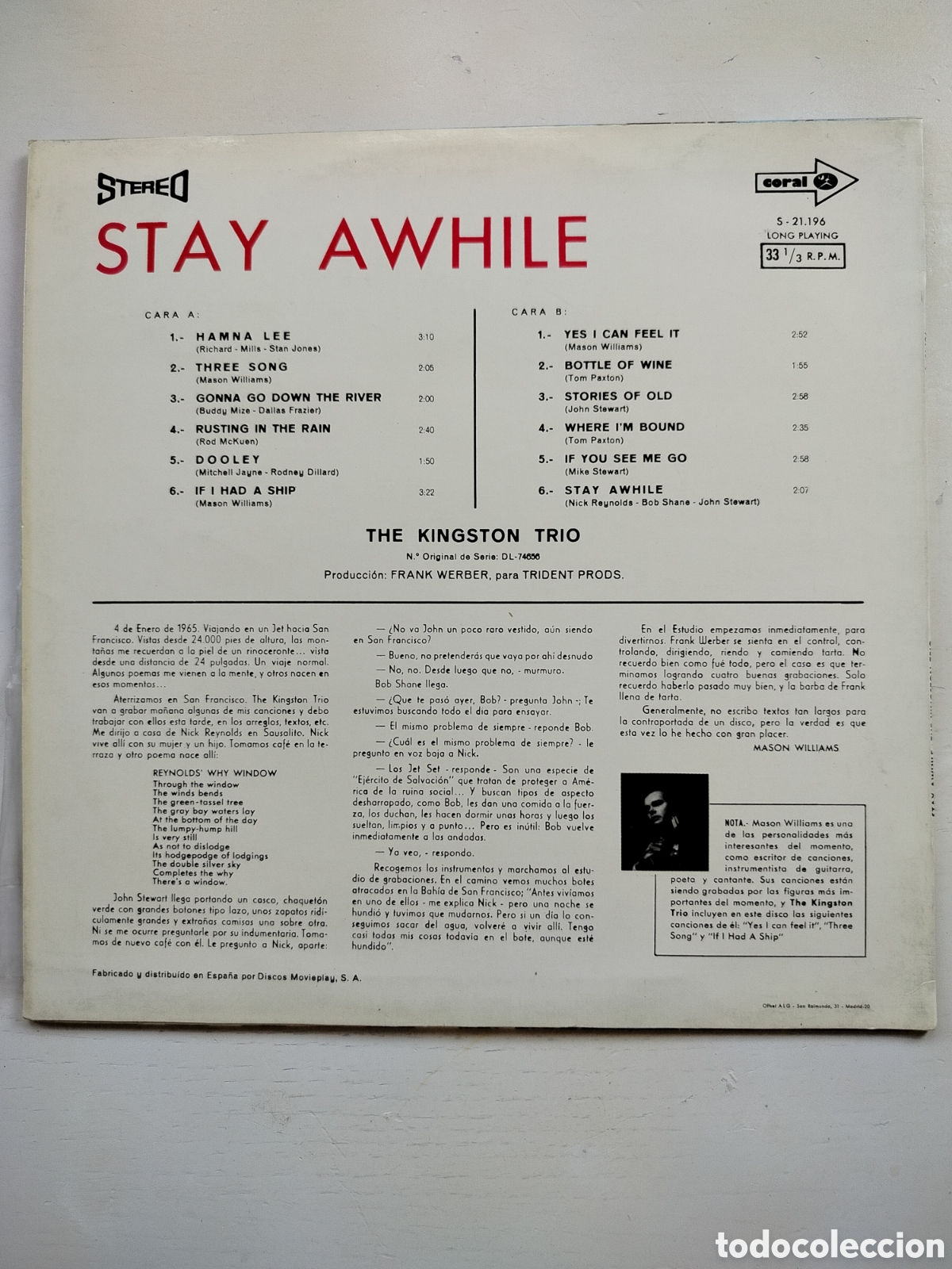 Discos de vinilo: The Kingston Trio 70 - Foto 2