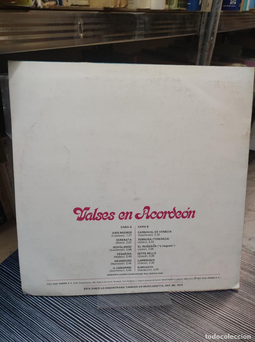 Discos de vinilo: Orquesta Learco Gianferrari &ndash; Valses En Acorde&oacute;n - Foto 2