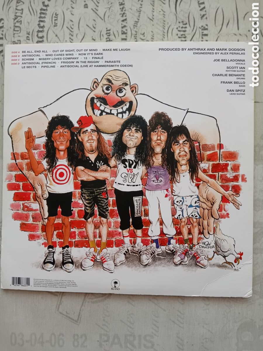 Discos de vinilo: ANTHRAX. STATE OF EUPHORIA. 2xLP. 2018. - Foto 2