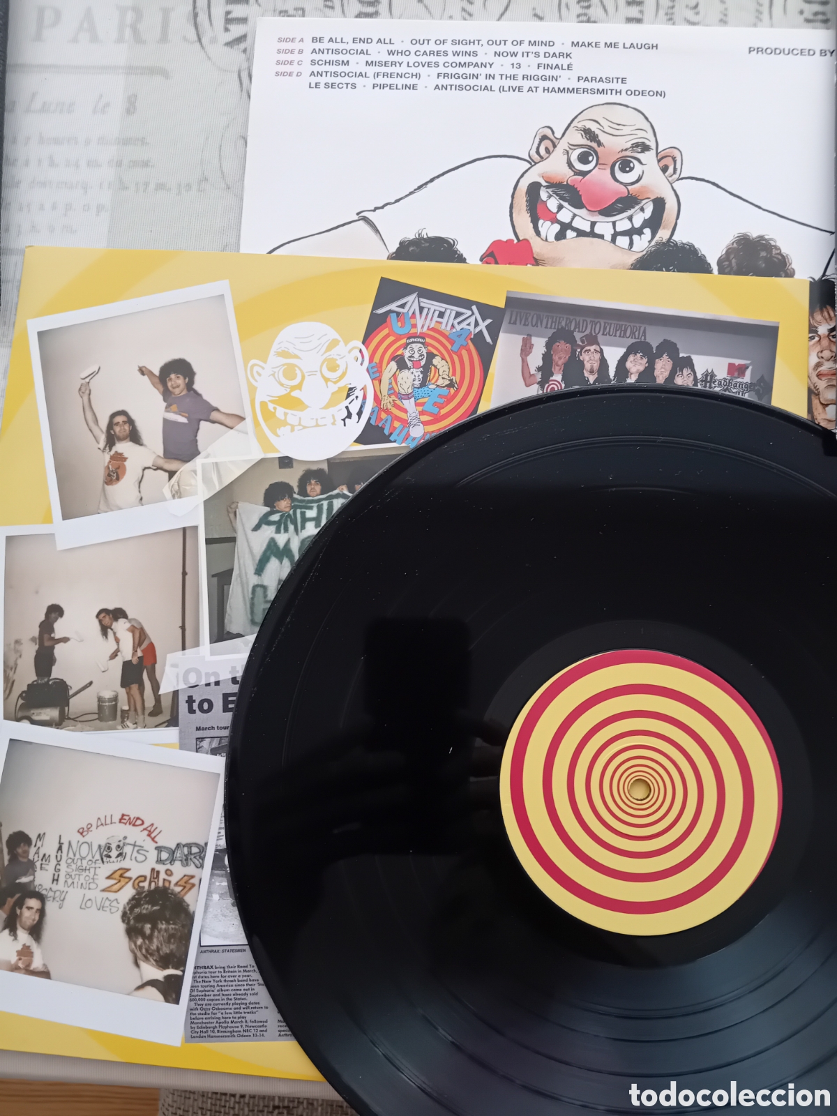 Discos de vinilo: ANTHRAX. STATE OF EUPHORIA. 2xLP. 2018. - Foto 4
