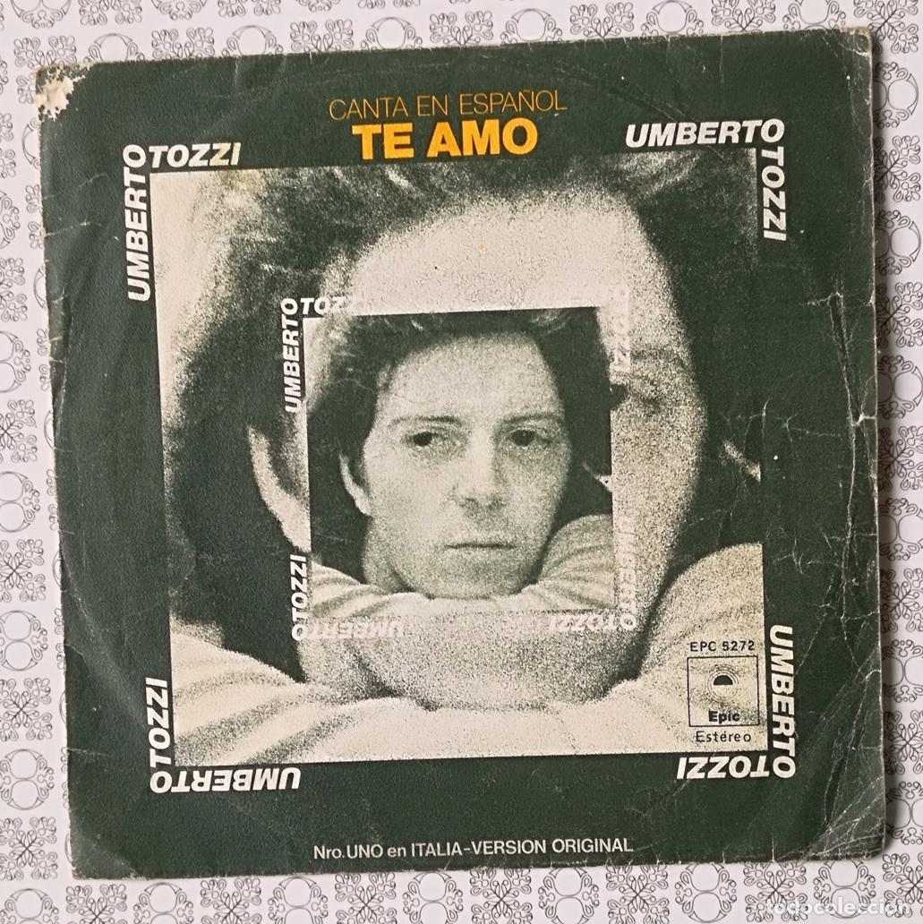 Discos de vinilo: Disco vinilo single: Umberto Tozzi. Te amo - Foto 1
