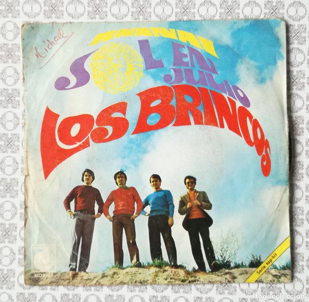 Discos de vinilo: Disco vinilo single: Los Brincos. Sol en julio - Foto 1