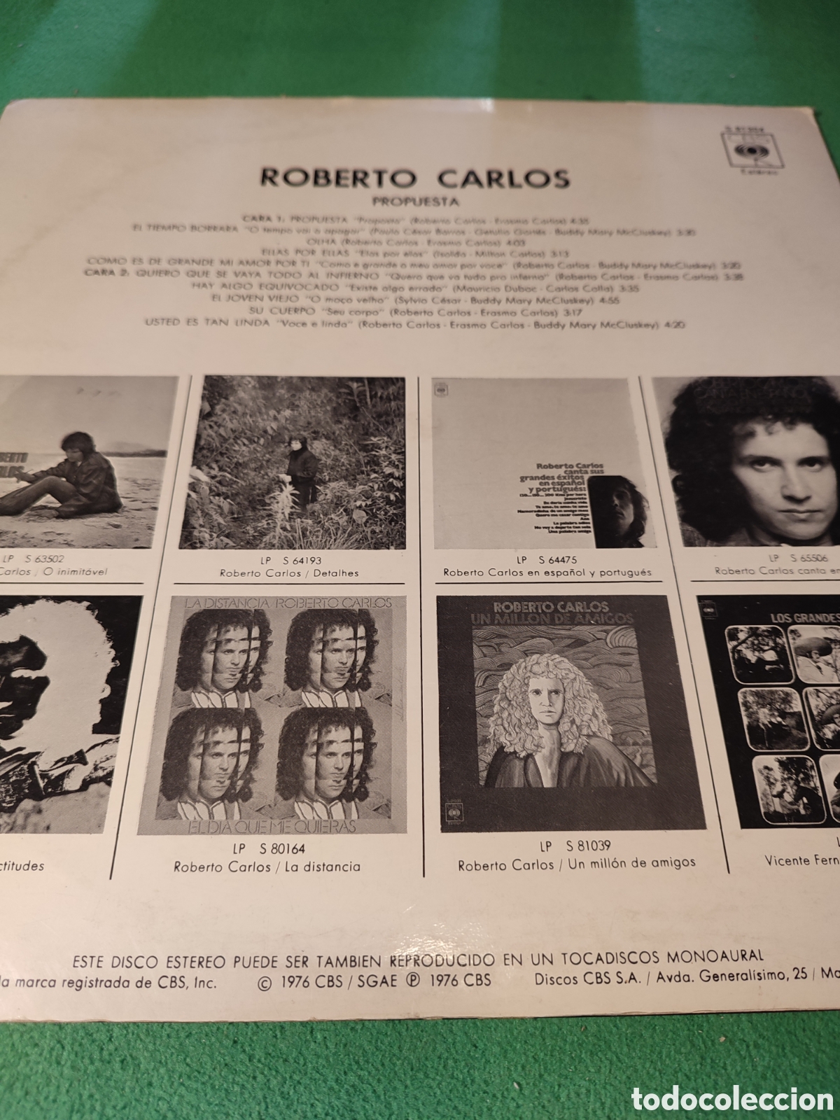 Discos de vinilo: Roberto Carlos - Propuesta edicion 1976 - Foto 2
