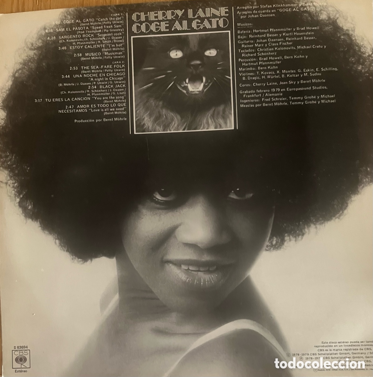 Discos de vinilo: CHERRY LAINE- Coge al gato - Foto 2