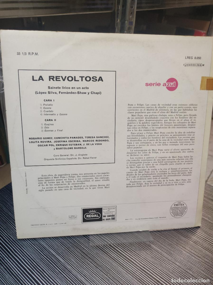 Discos de vinilo: Ruperto Chap&iacute; &ndash; La Revoltosa - Foto 2