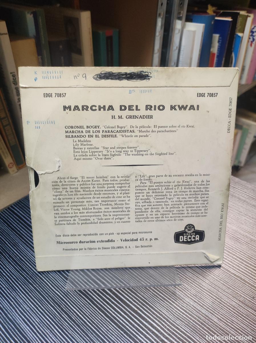 Discos de vinilo: H. M. Grenadier &ndash; Marcha Del R&iacute;o Kwai - Foto 2