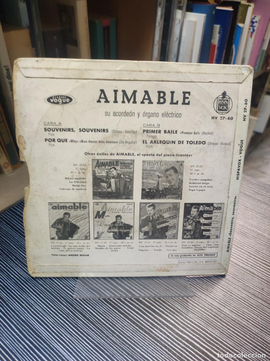 Discos de vinilo: AIMABLE SOUVENIRS SOUVENIRS - Foto 2