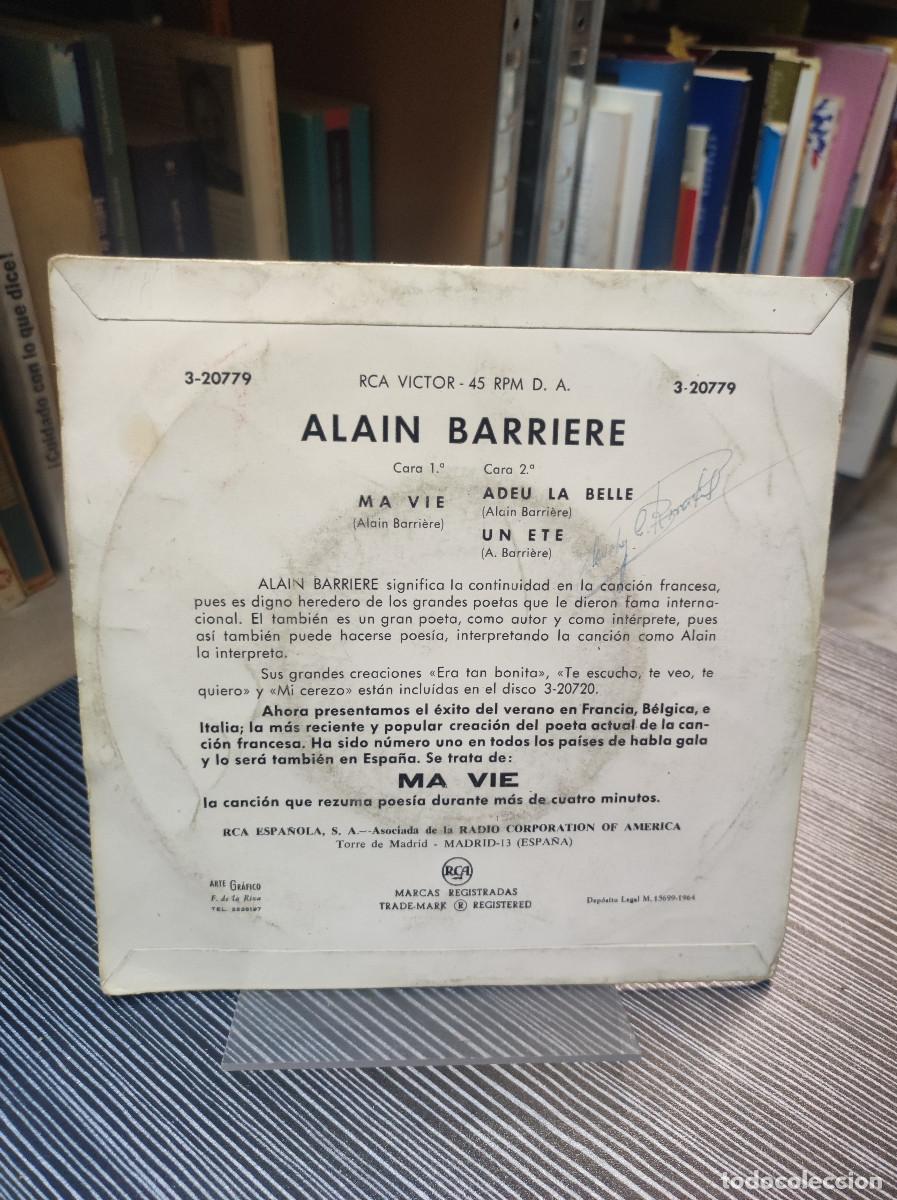 Discos de vinilo: Alain Barri&egrave;re &ndash; Ma Vie - Foto 2
