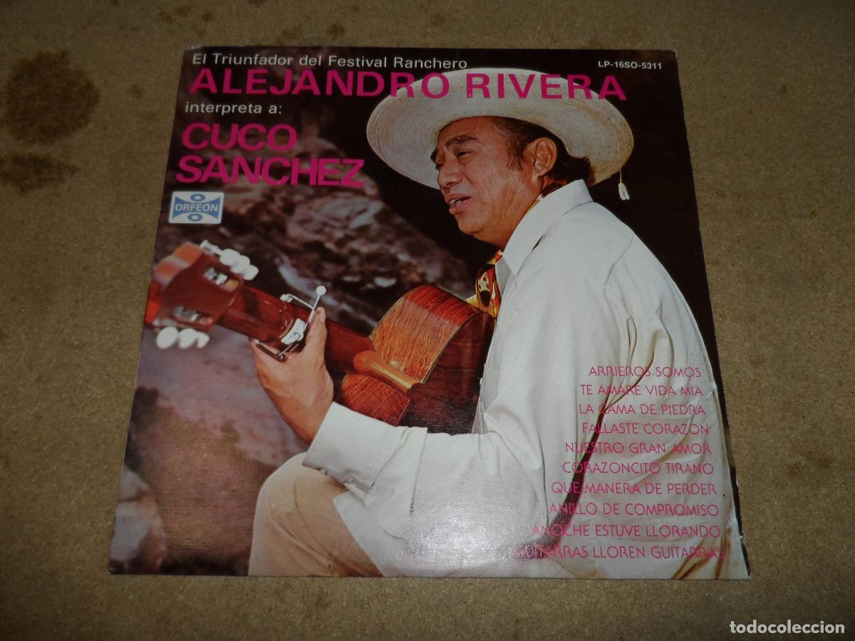 Discos de vinilo: ALEJANDRO RIVERA - INTERPRETA A CUCO SANCHEZ (MEXICO 1982) - Foto 1