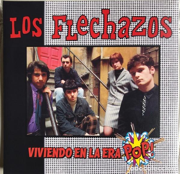 Discos de vinilo: LP LOS FLECHAZOS VIVIENDO EN LA ERA POP VINILO - Foto 1
