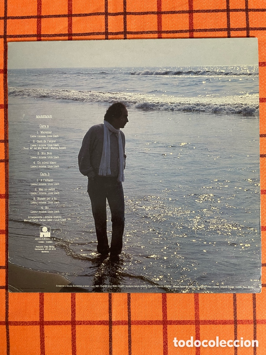Discos de vinilo: LP Llu&iacute;s Llach Maremar - Foto 2