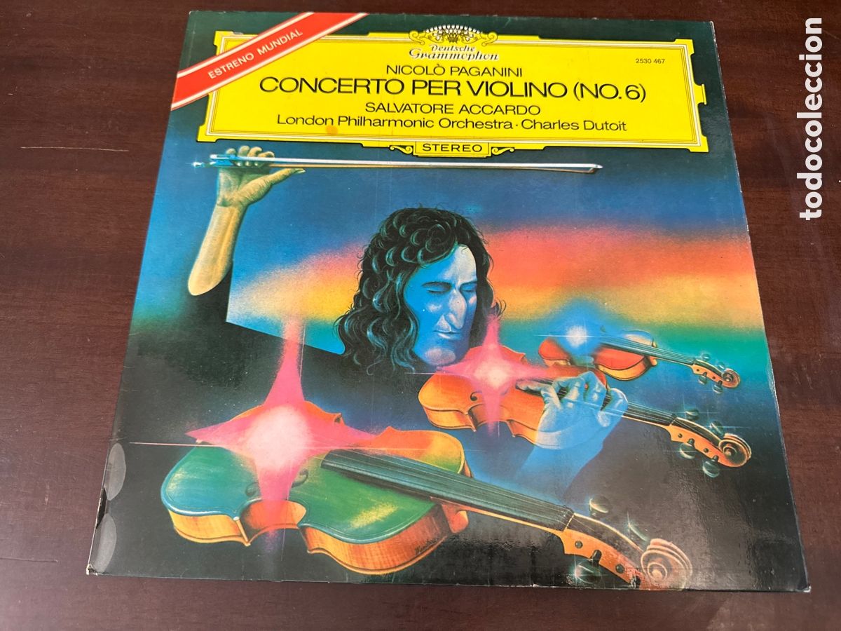Discos de vinilo: NICOLO PAGANINI - CONCERTO PER VIOLINO N&deg; 6 SALVATORE ACCARDO