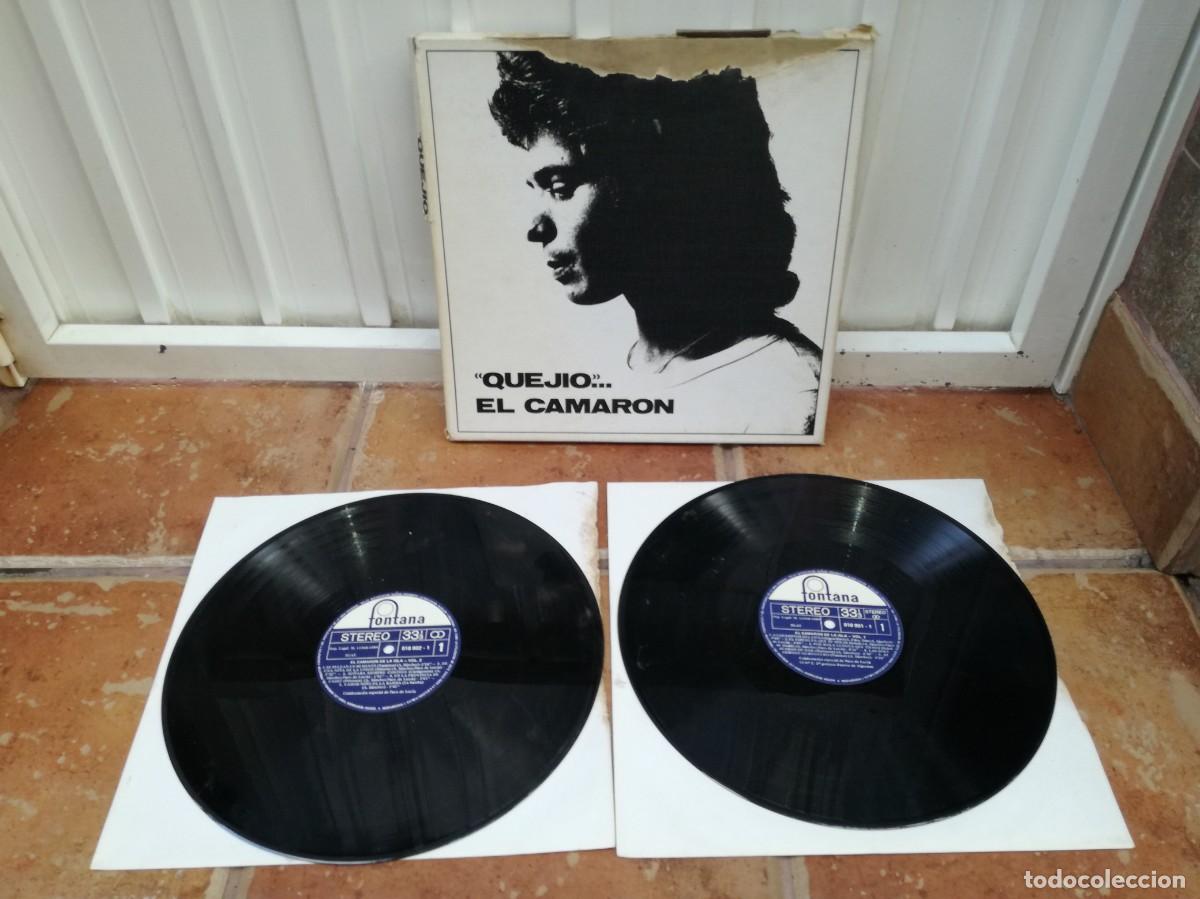 Discos de vinilo: CAJA DE CAMAR&Oacute;N-QUEJIO-CONTIENE 2 LPS - Foto 3