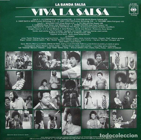 Discos de vinilo: La Banda Salsa &ndash; Viva La Salsa - Foto 2