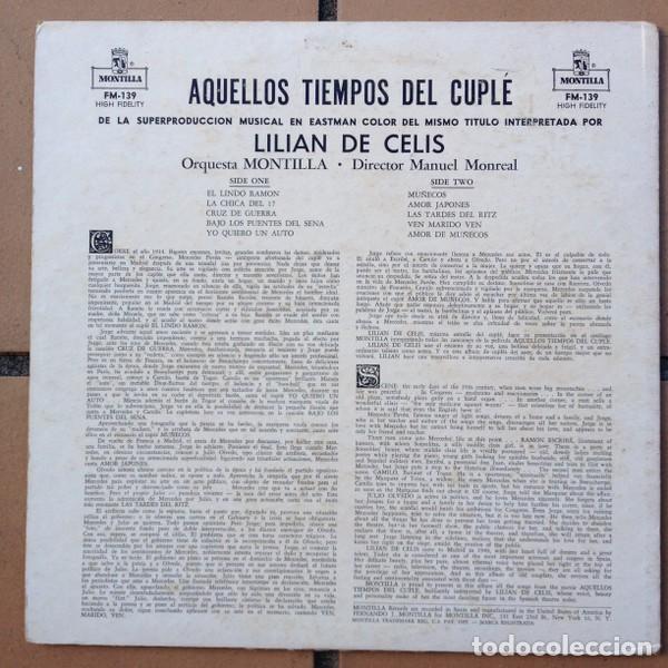 Discos de vinilo: Lilian De Celis &ndash; Aquellos Tiempos Del Cupl&eacute; - Foto 2