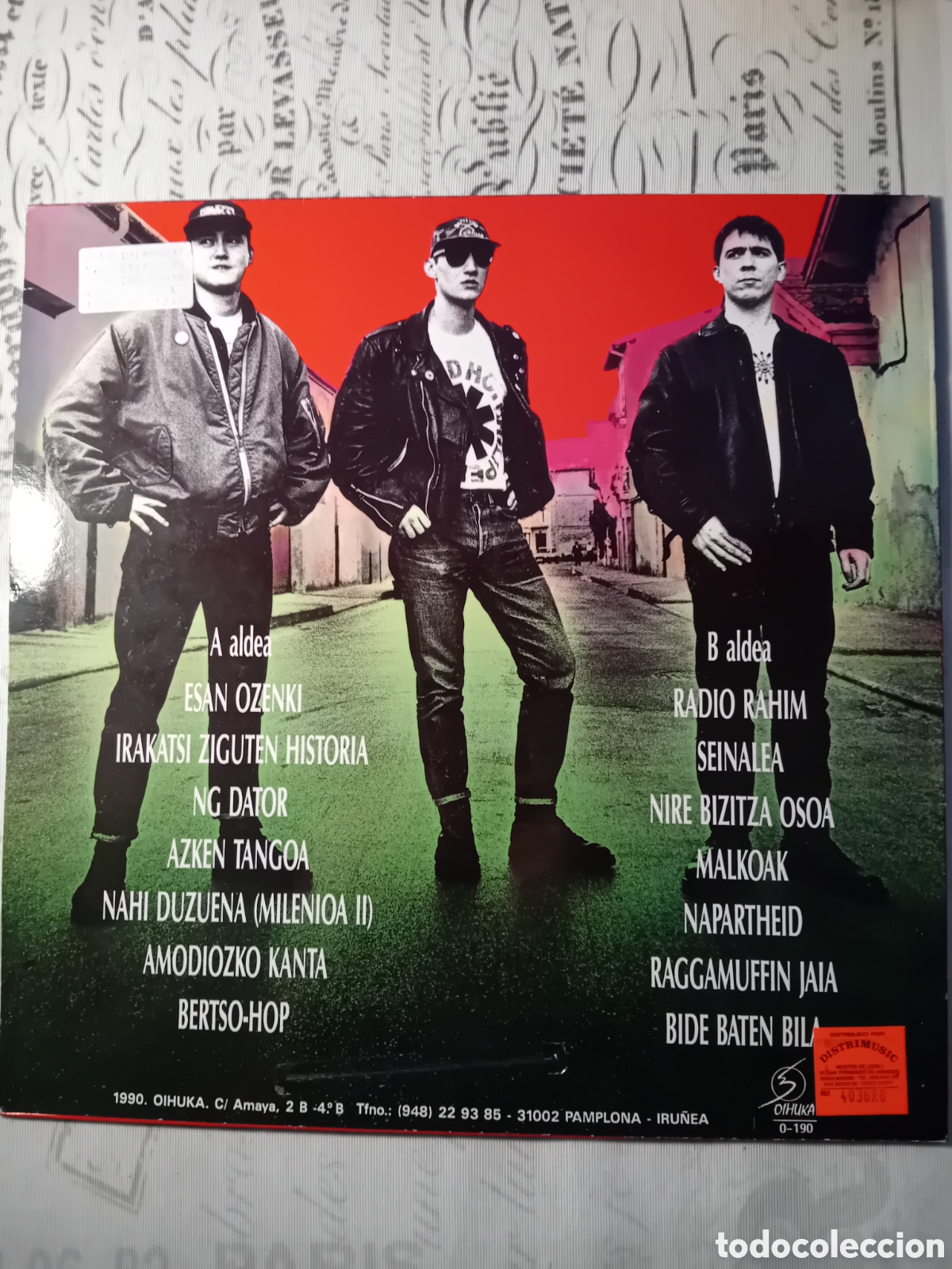 Discos de vinilo: NEGU GORRIAK. NEGU GORRIAK. 1990 - Foto 2