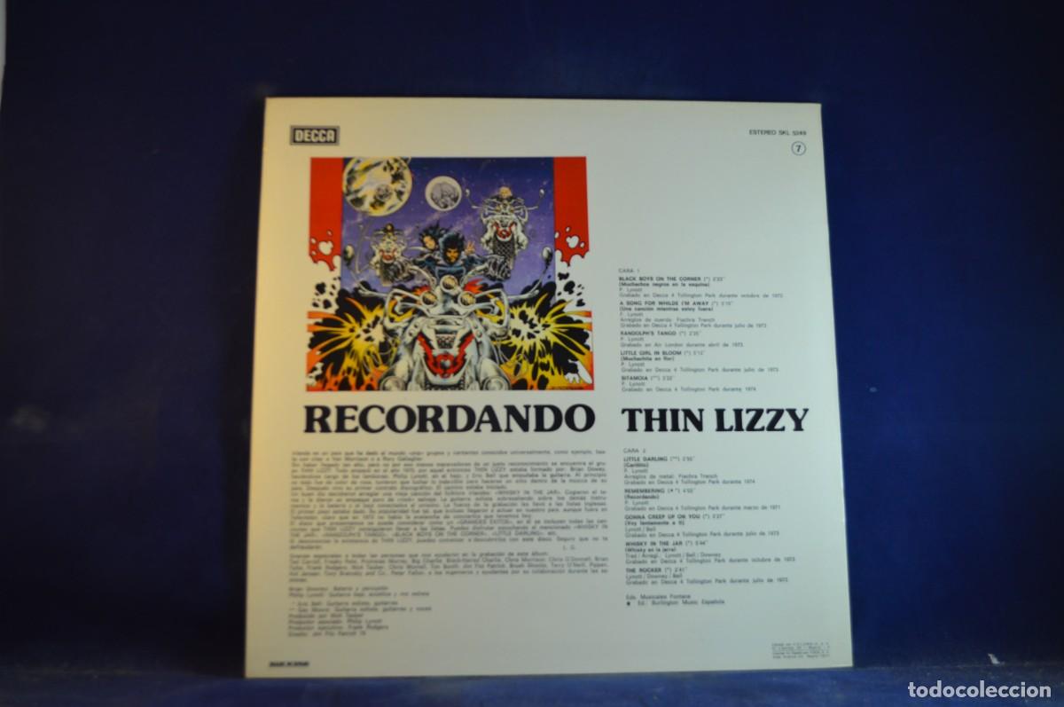 Discos de vinilo: THIN LIZZY FEATURING ERIC BELL AND GARY MOORE &ndash; REMEMBERING PART 1 - LP - Foto 2