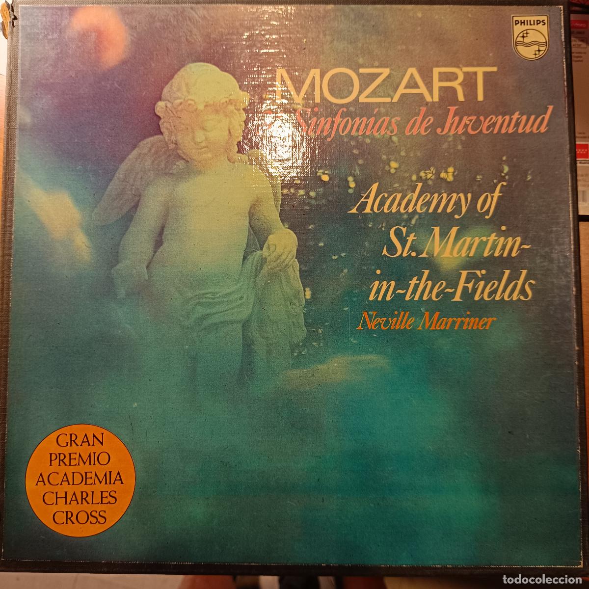Discos de vinilo: Caja 8 LPs. MOZART. 31 SINFON&Iacute;AS DE JUVENTUD. ACADEMY OF ST. MARTIN IN THE FIELDS. NEVILLE MARRINER