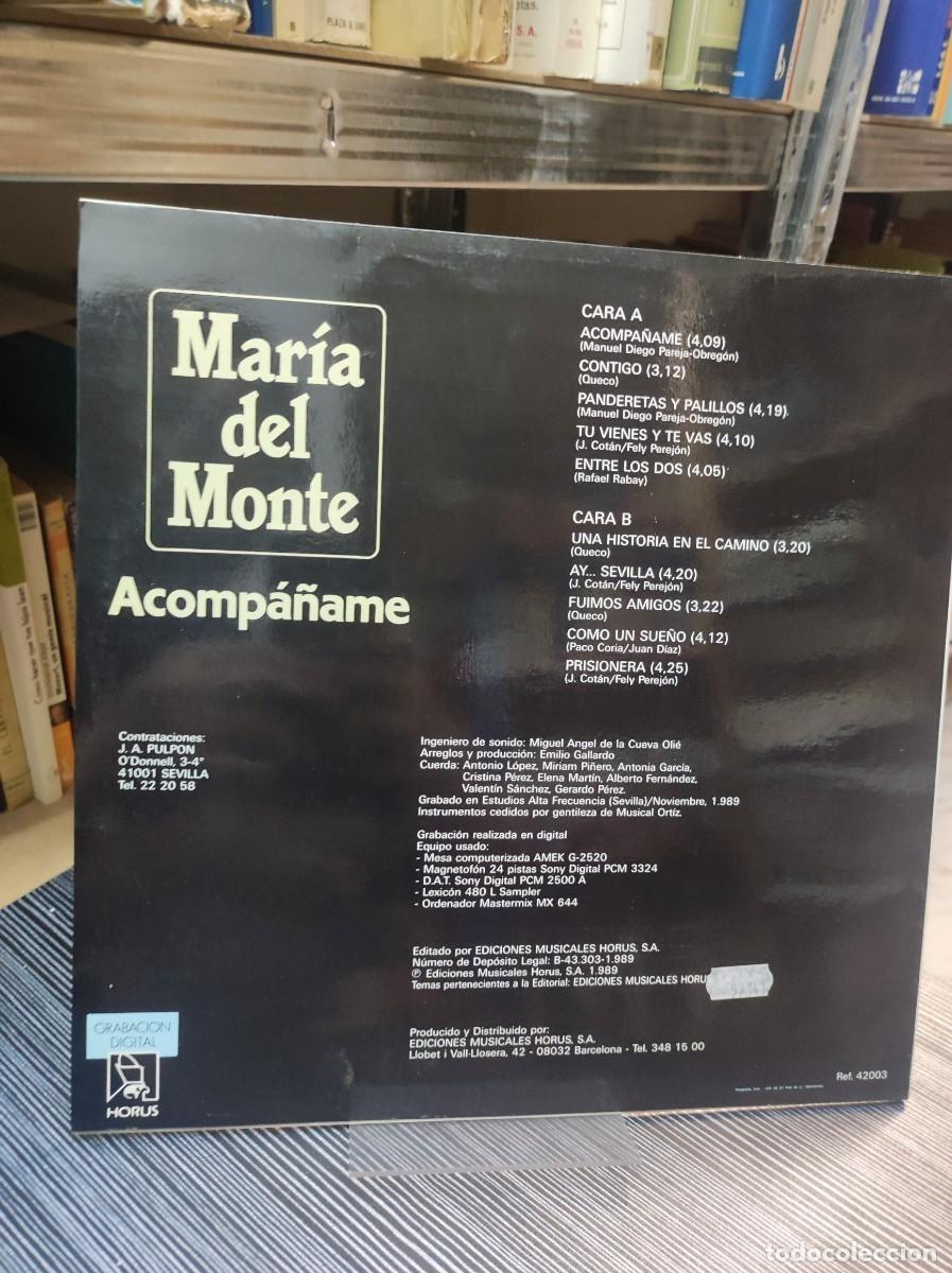 Discos de vinilo: Mar&iacute;a Del Monte &ndash; Acomp&aacute;&ntilde;ame - Foto 2