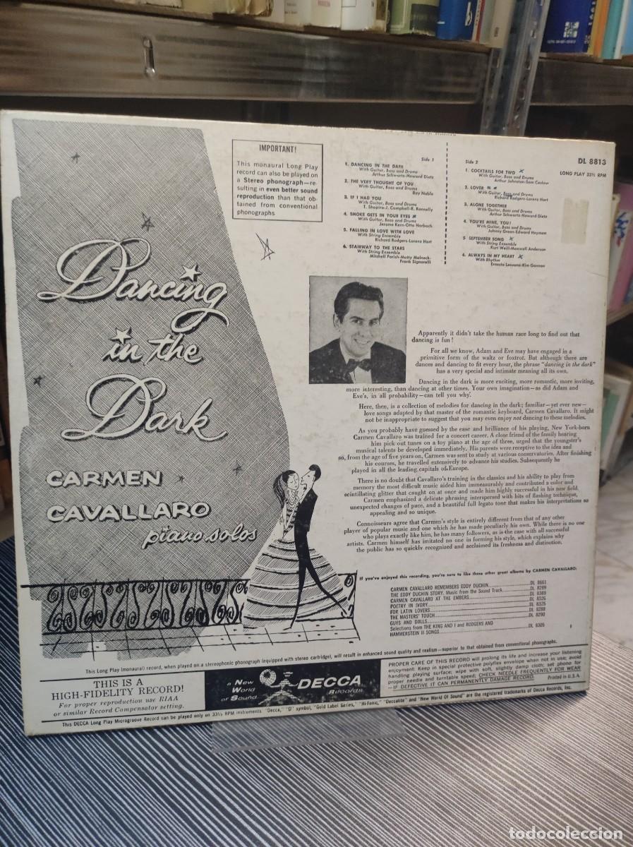 Discos de vinilo: Carmen Cavallaro &ndash; Dancing In The Dark - Foto 2