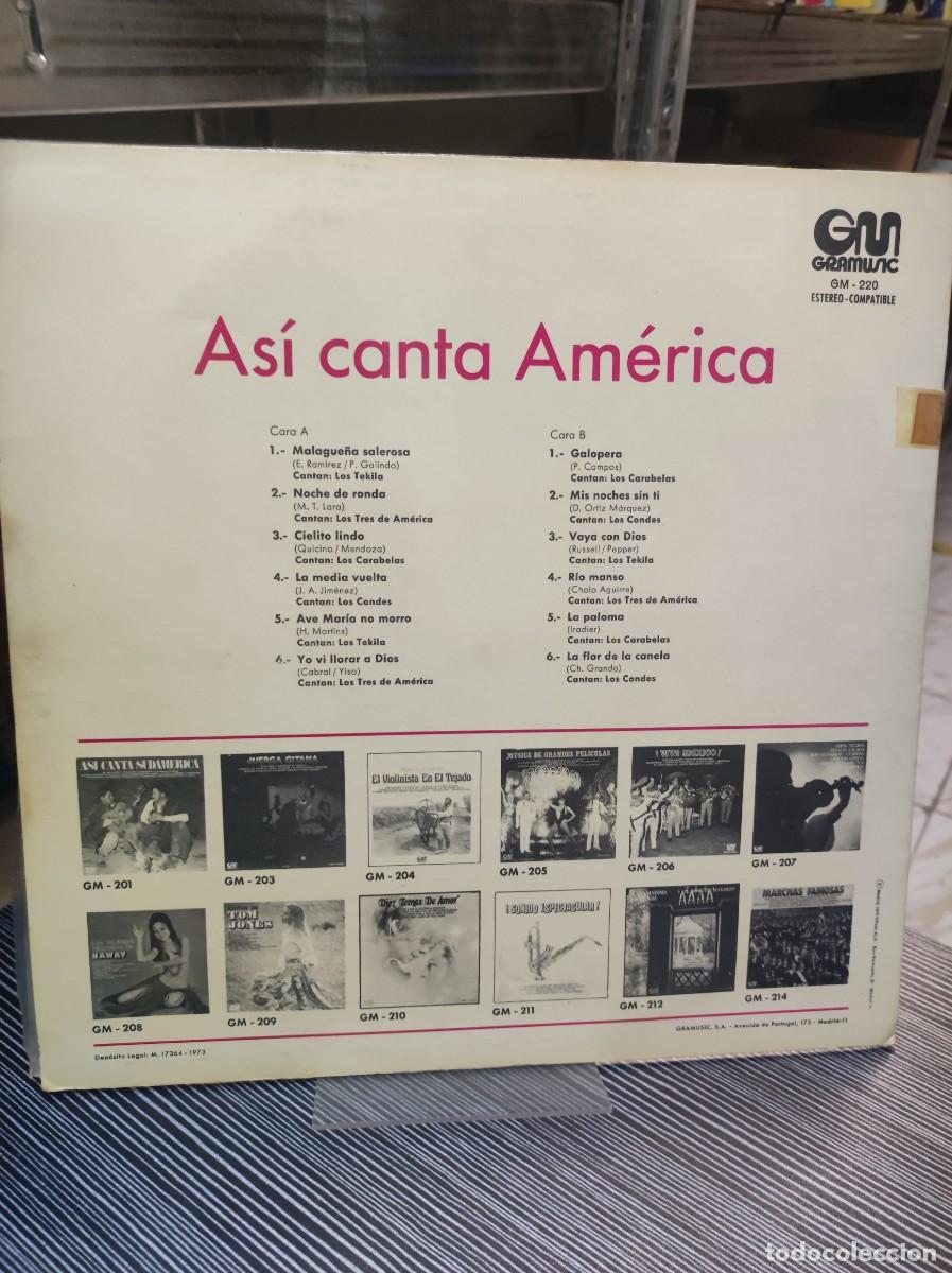 Discos de vinilo: As&iacute; Canta Am&eacute;rica ... - Foto 2