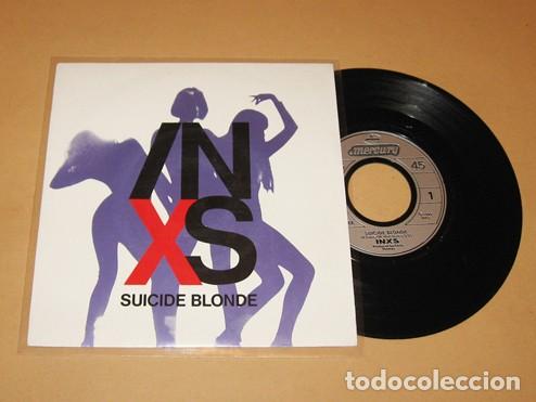 Discos de vinilo: INXS - SUICIDE BLONDE - SINGLE - 1990 - EXCELENTE - Foto 1