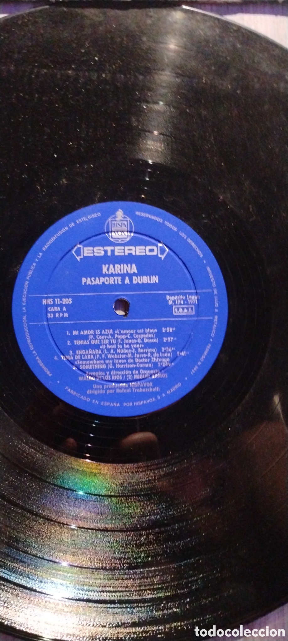 Discos de vinilo: KARINA- PASAPORTE A DUBLIN-LP-HISPAVOX/SPAIN-IB - Foto 3