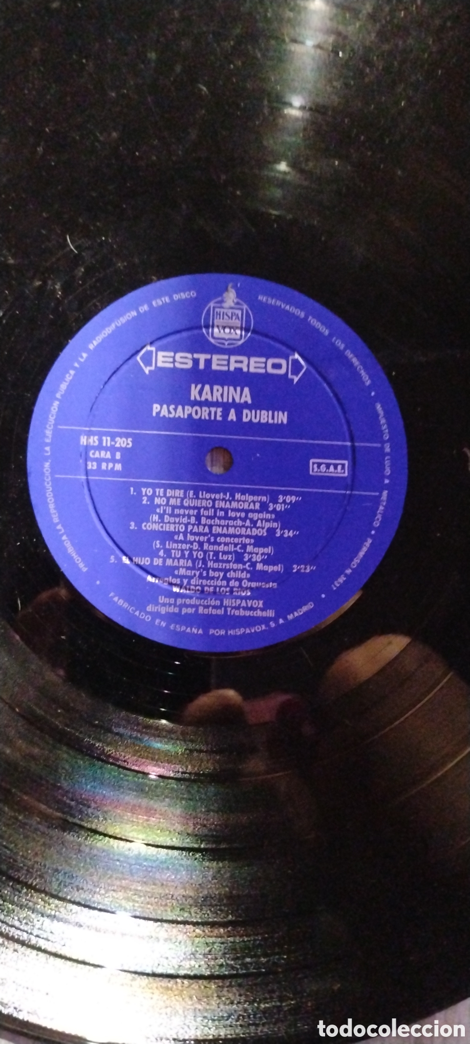 Discos de vinilo: KARINA- PASAPORTE A DUBLIN-LP-HISPAVOX/SPAIN-IB - Foto 5