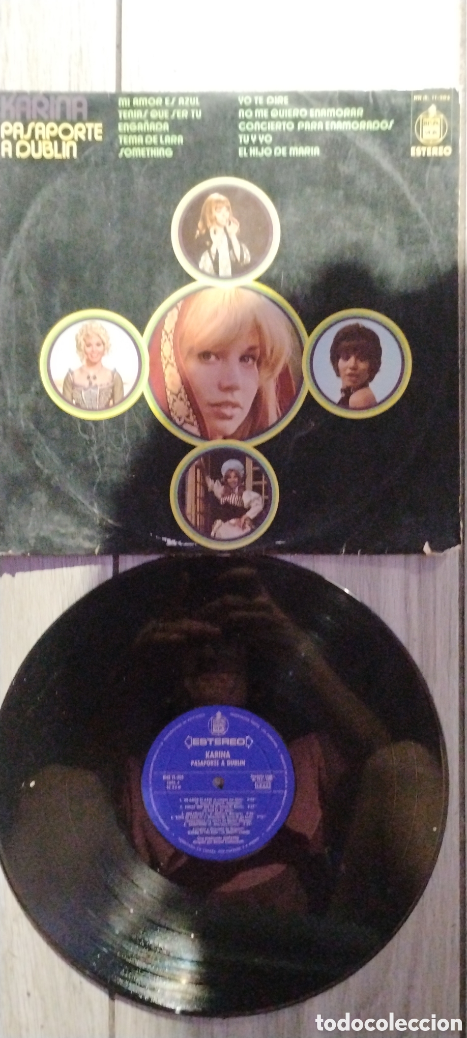 Discos de vinilo: KARINA- PASAPORTE A DUBLIN-LP-HISPAVOX/SPAIN-IB - Foto 2