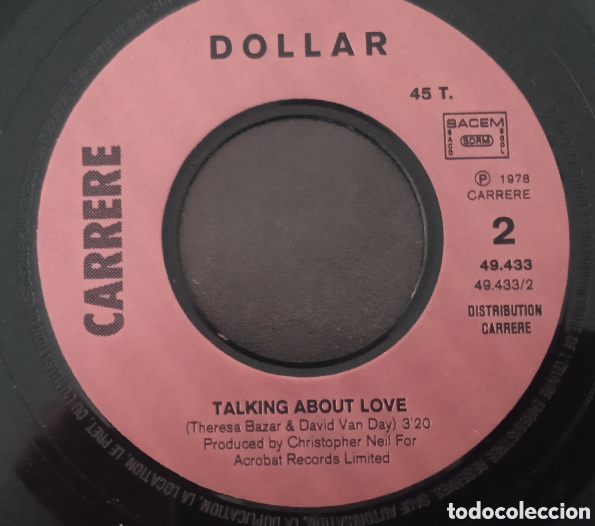 Discos de vinilo: DOLLAR - Shooting star (1978) single - Foto 4