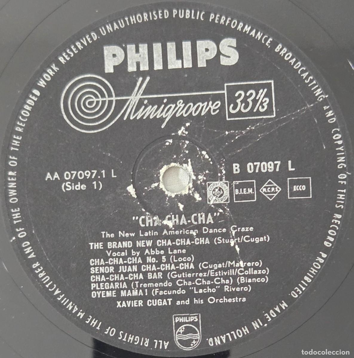 Discos de vinilo: Lp Vinilo Xavier Cugat y su orquesta, cha-cha-cha - Foto 5