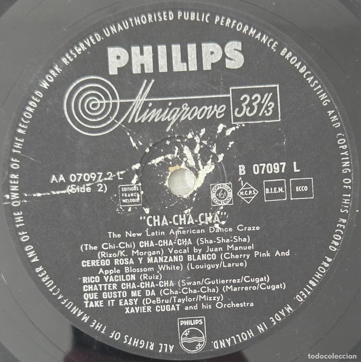 Discos de vinilo: Lp Vinilo Xavier Cugat y su orquesta, cha-cha-cha - Foto 6