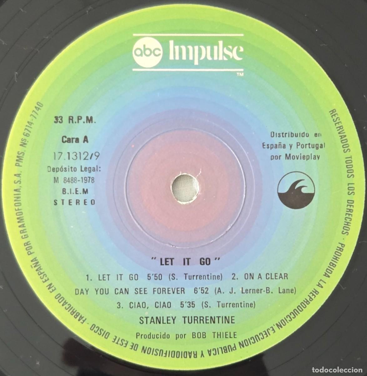 Discos de vinilo: Lp Vinilo Stanley Turrentine, Let it go - Foto 7