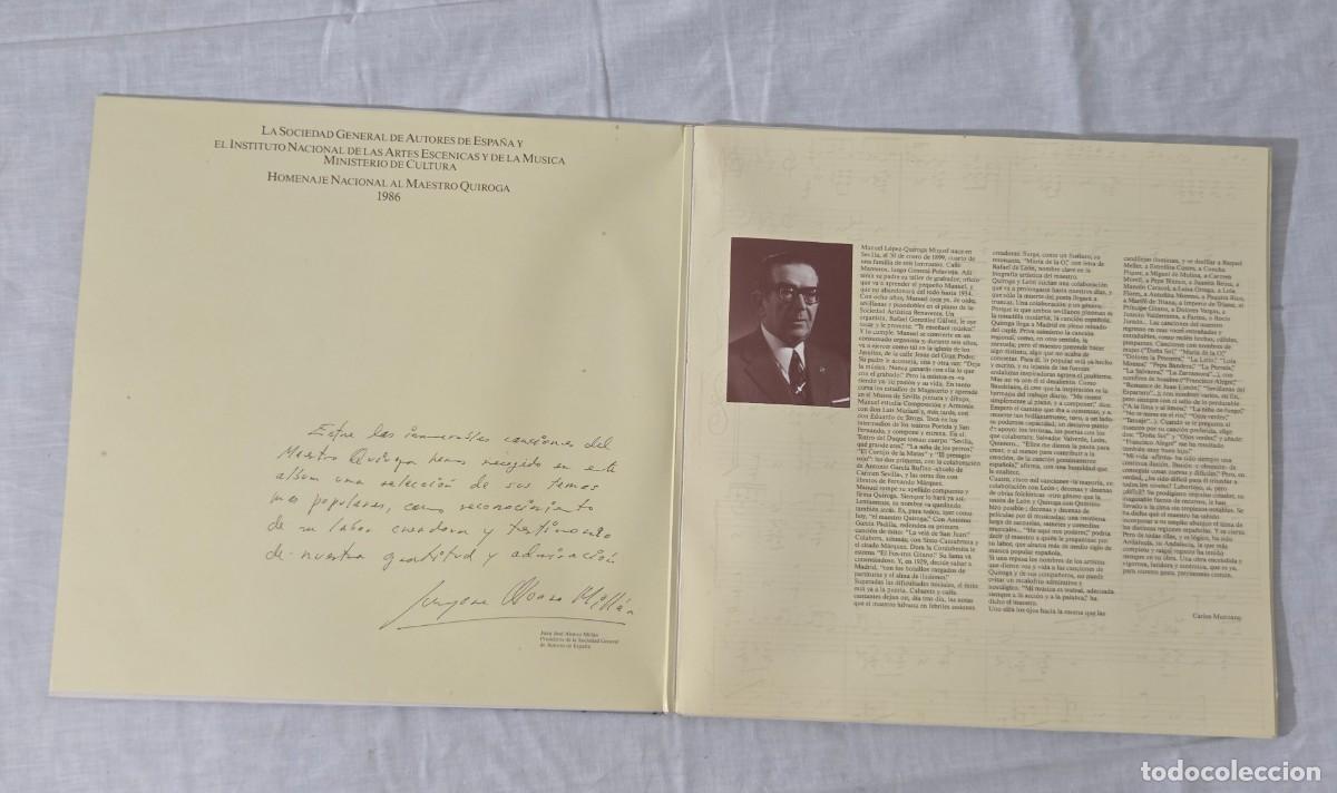 Discos de vinilo: Doble Lp Vinilo Quiroga... Maestro - Foto 3
