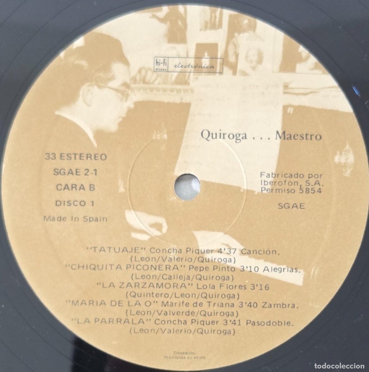 Discos de vinilo: Doble Lp Vinilo Quiroga... Maestro - Foto 7