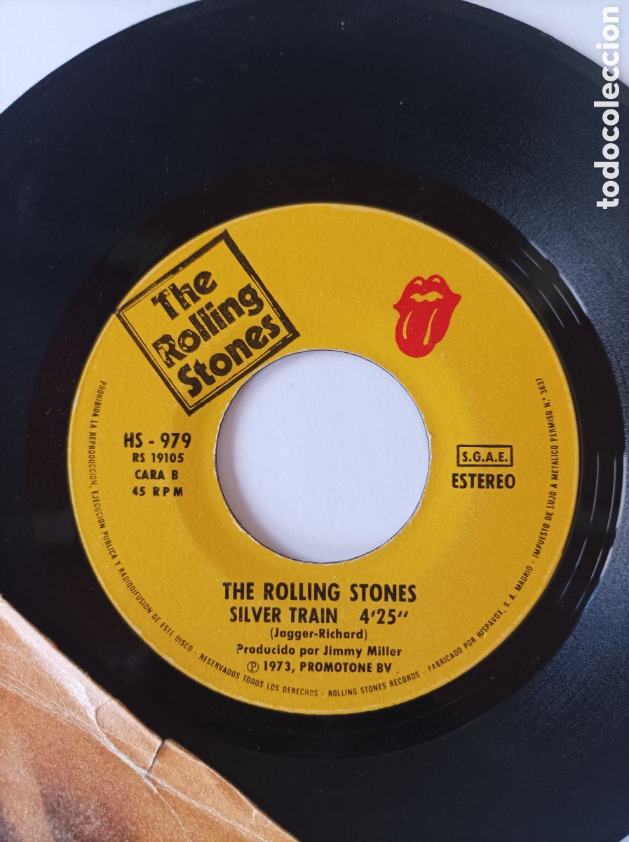 Discos de vinilo: THE ROLLING STONES. ANGIE. 1973. SINGLE DISCO VINILO. - Foto 3
