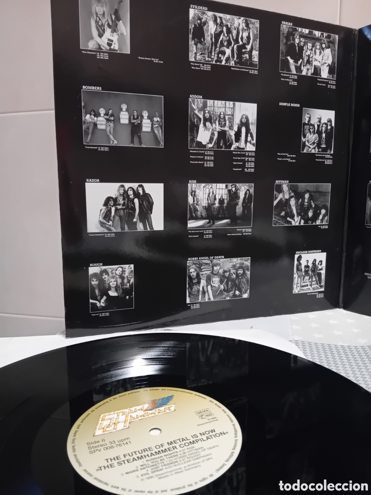 Discos de vinilo: THE STEAMHAMMER COMPILATION. 1990 - Foto 2