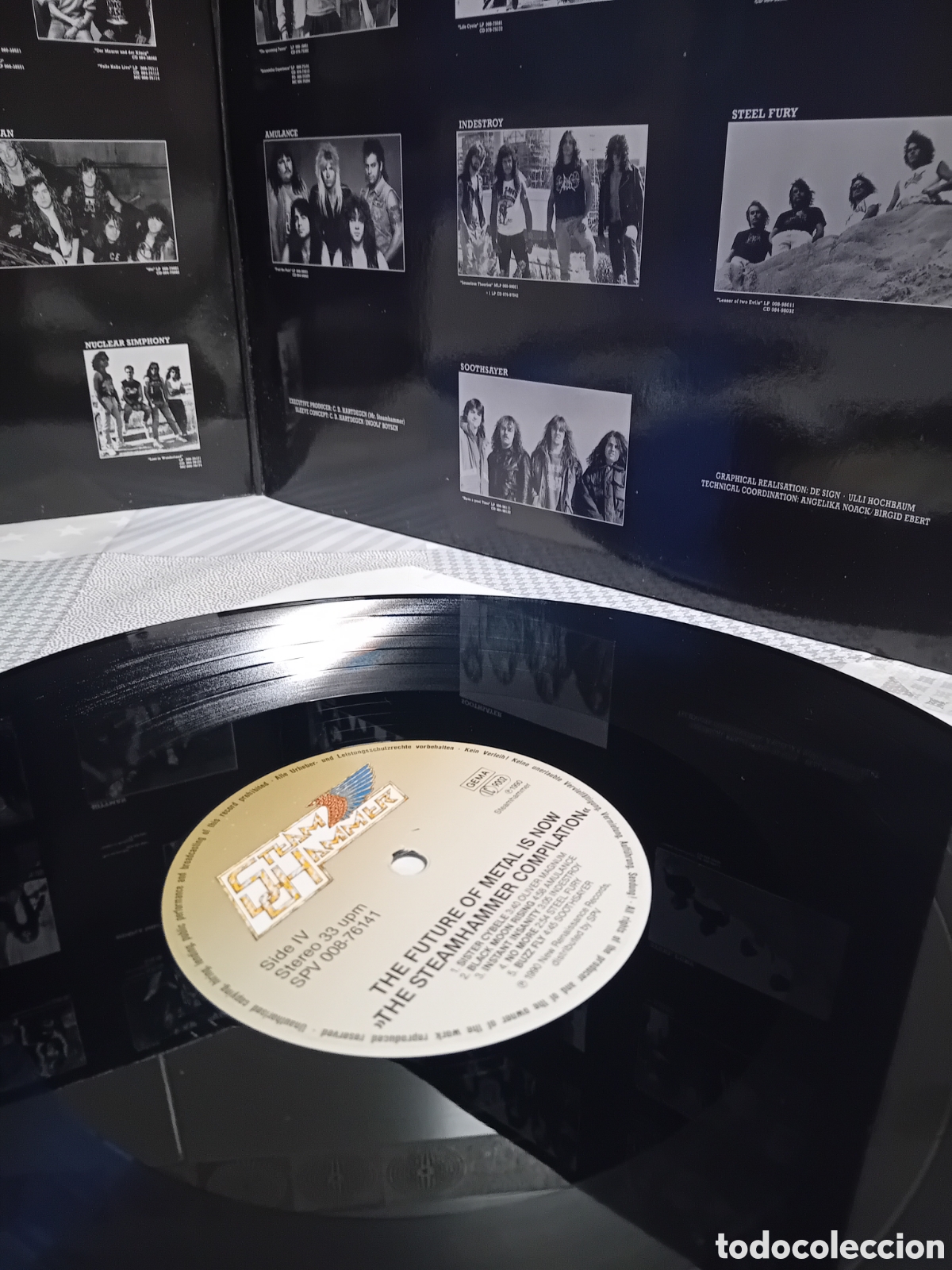 Discos de vinilo: THE STEAMHAMMER COMPILATION. 1990 - Foto 3