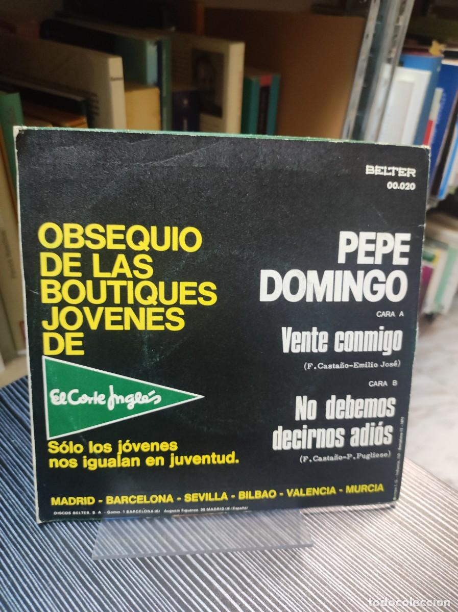Discos de vinilo: Pepe Domingo &ndash; Vente Conmigo - Foto 2