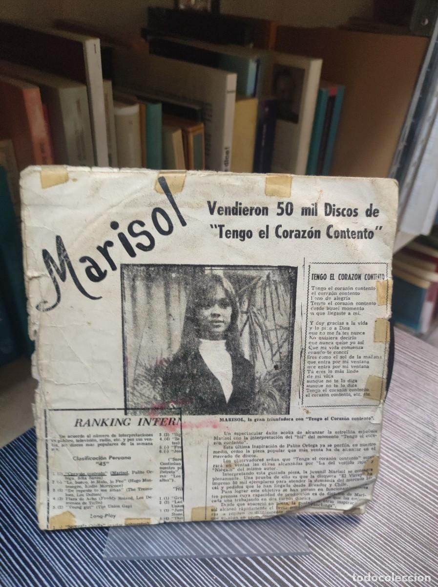Discos de vinilo: Marisol &ndash; Coraz&oacute;n Contento - Foto 2