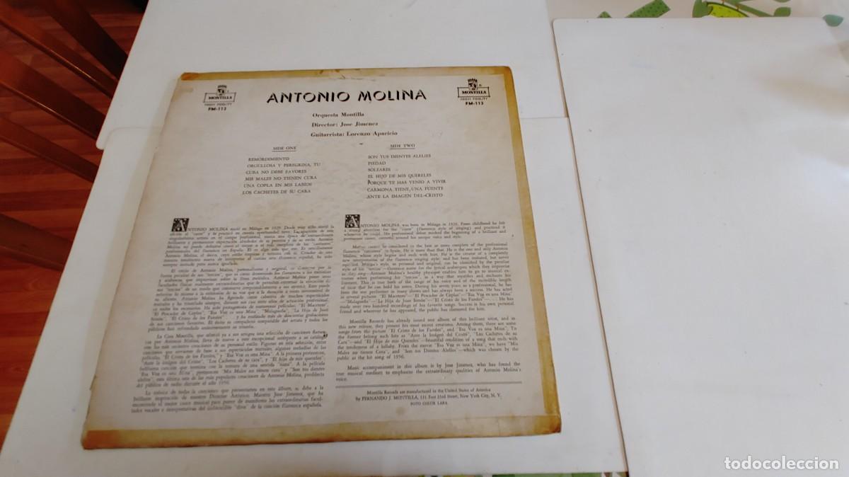 Discos de vinilo: ANTONIO MOLINA-LP USA - Foto 2