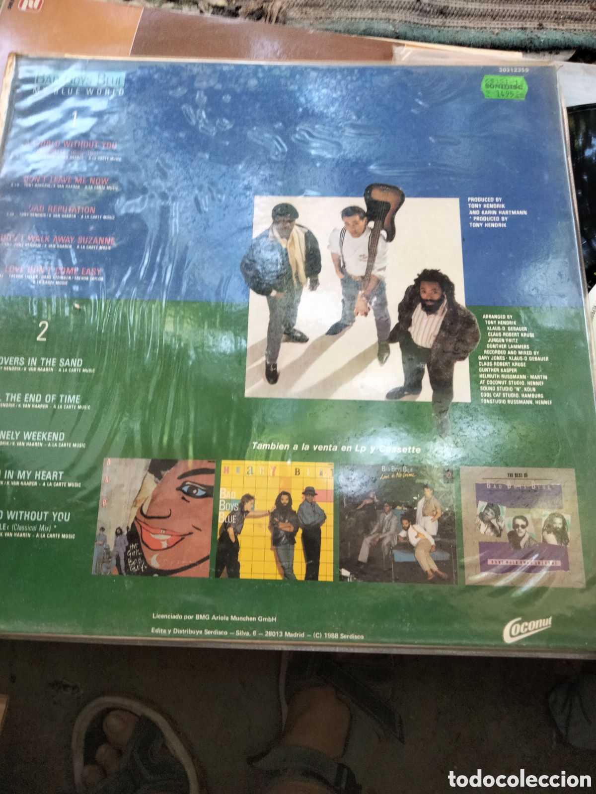 Discos de vinilo: LP BAD BOYS BLUE MY BLUE WORLD - Foto 2